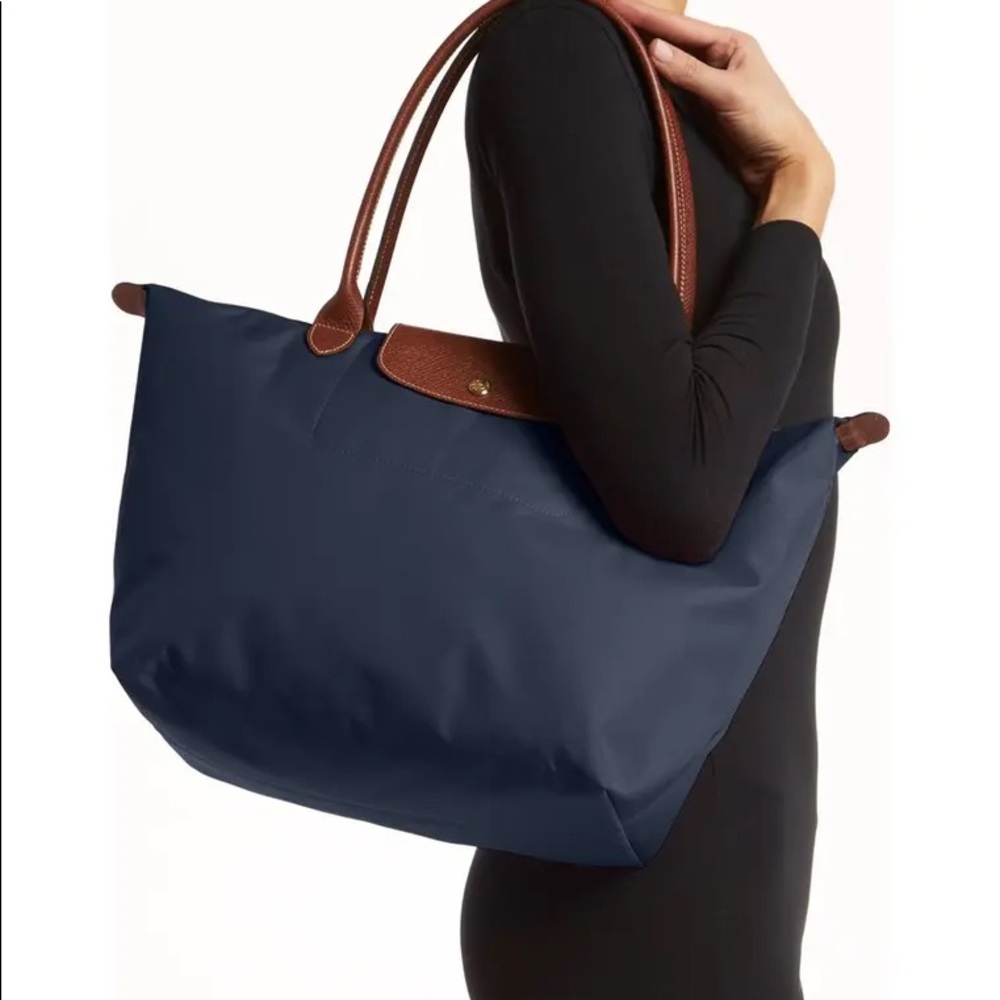 Longchamp Le Pliage Navy Large